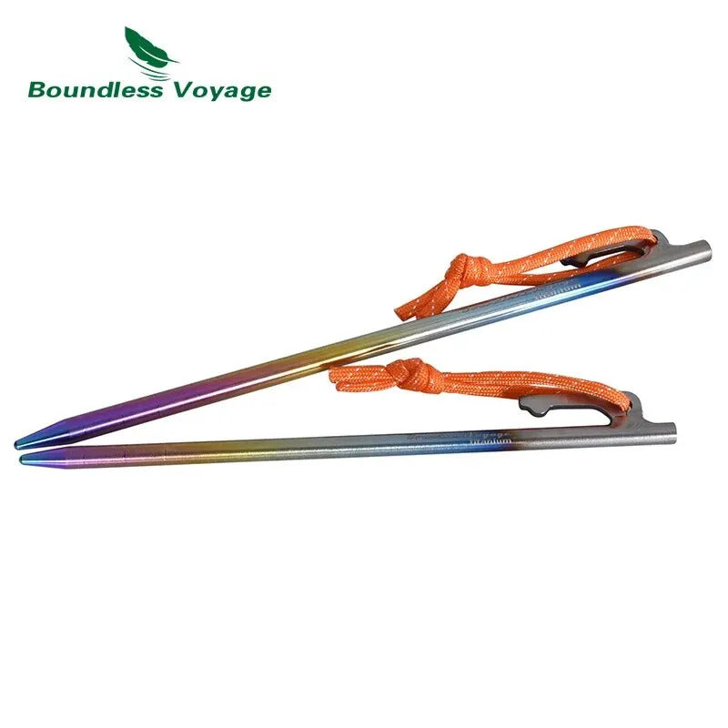 Stainless Steel Tent Stakes – Set of 6 – 25cm – Ultra Tough