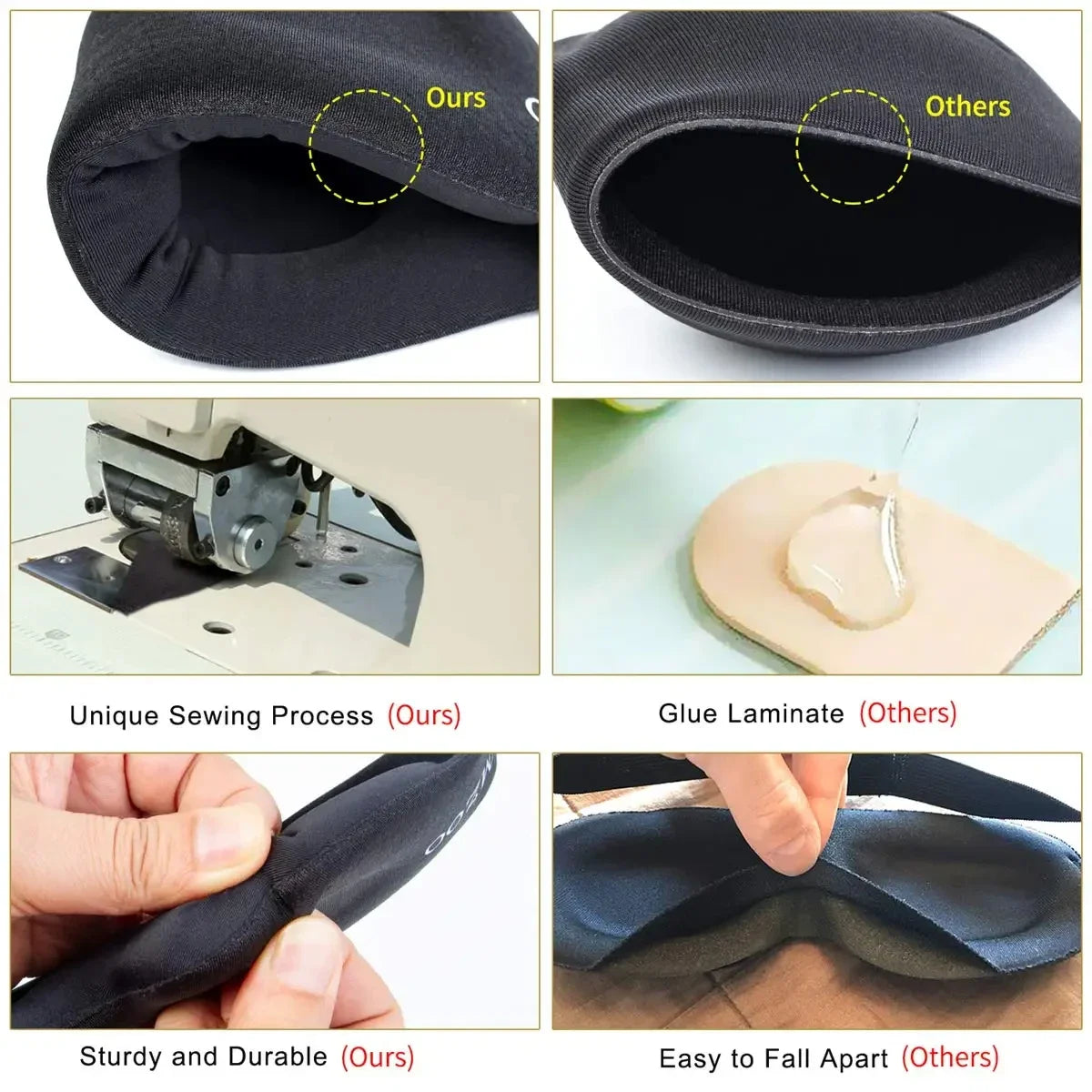 Ultralight 3D Sleep Mask for Camping & Travel – Contoured Eye Cover for Men & Women