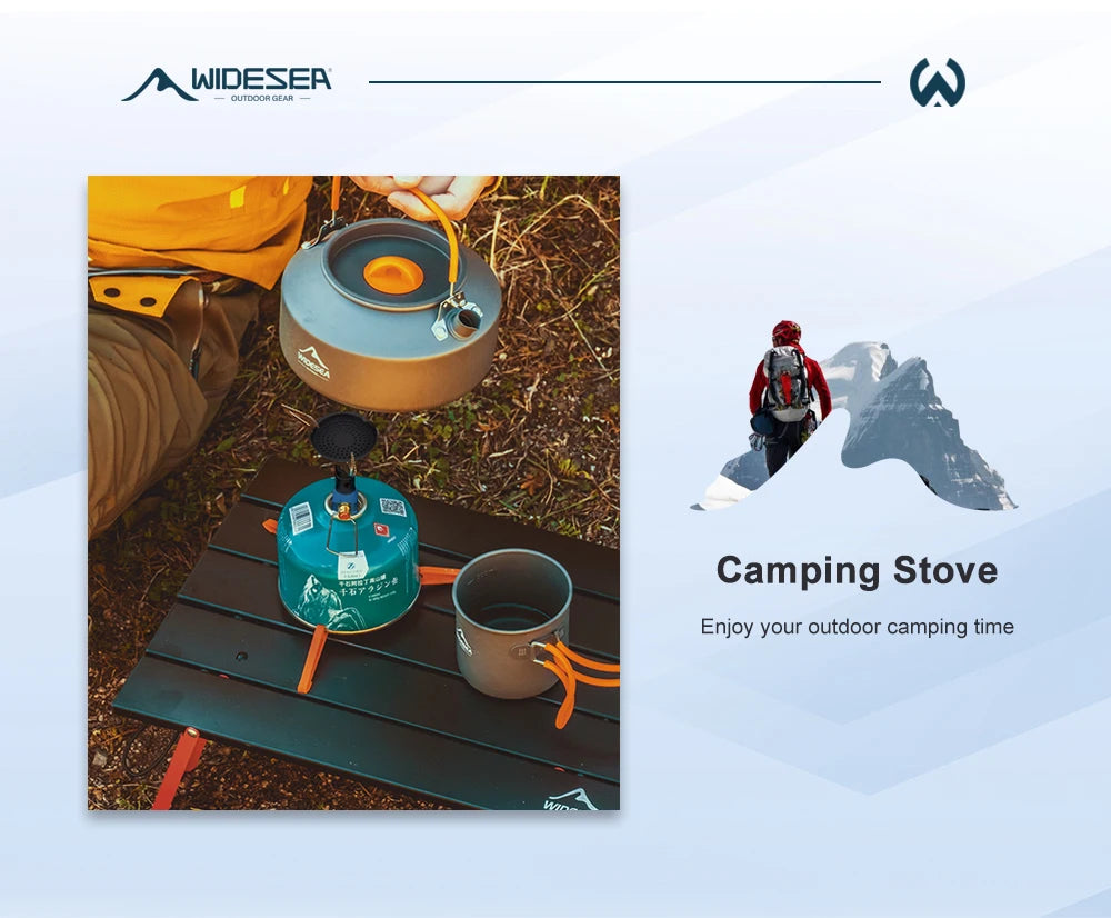 Widesea 3300W Portable Gas Stove – Lightweight Outdoor Camping Burner for Survival & Bushcraft