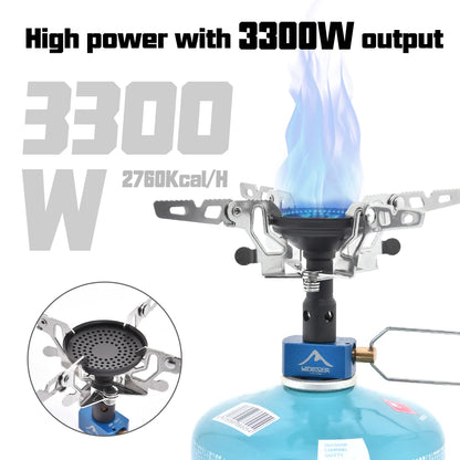 Widesea 3300W Portable Gas Stove – Lightweight Outdoor Camping Burner for Survival & Bushcraft