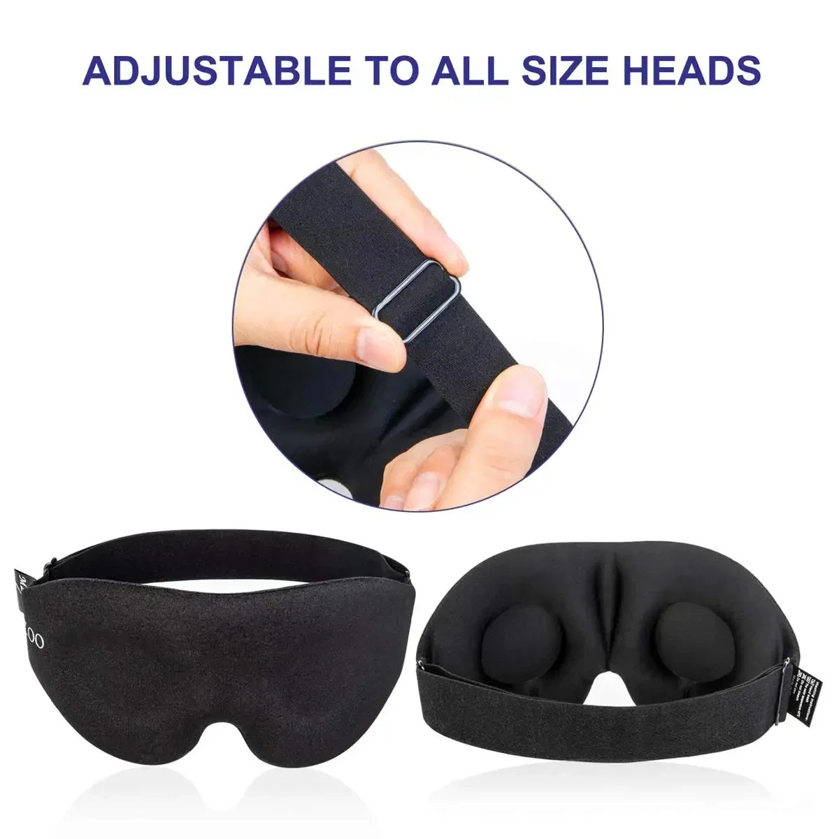 Ultralight 3D Sleep Mask for Camping & Travel – Contoured Eye Cover for Men & Women