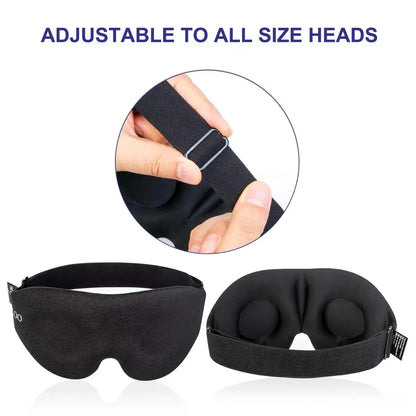 Ultralight 3D Sleep Mask for Camping & Travel – Contoured Eye Cover for Men & Women